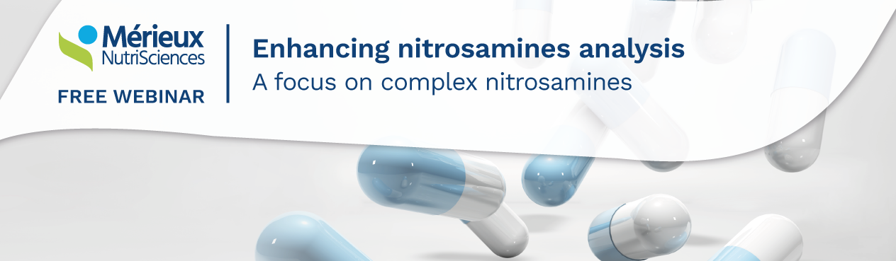 FREE WEBINAR - Enhancing nitrosamines analysis: A FOCUS ON COMPLEX NITROSAMINES (NDSRIs or NO-APIs)